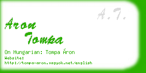 aron tompa business card